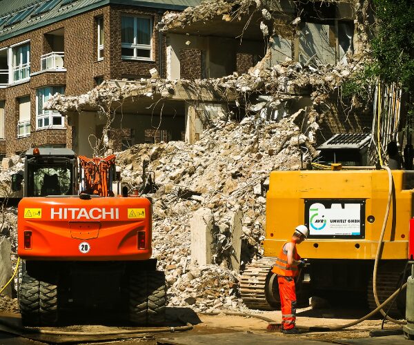 excavator demolition